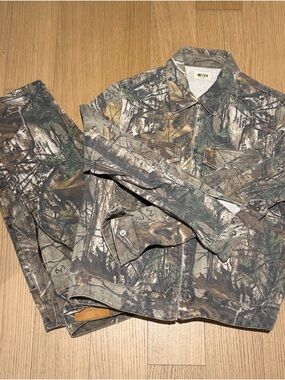 Mint Crew Camouflage Set (Bootcut Jeans & Jacket)